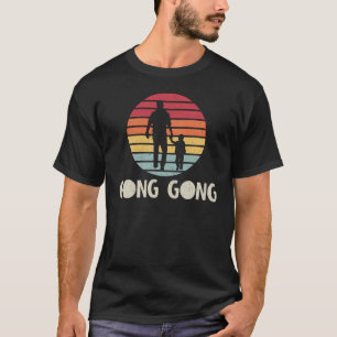 Gong Gong  Retro Sunset Father en Child T-shirt