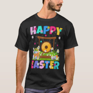 Gong Music Happy Pasen Funny Gong Paaszondag T-shirt