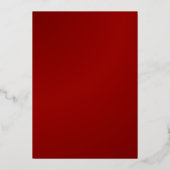 Gong Xi Fa Cai Red & Gold Foil Folie Feestdagenkaart (Achterkant)