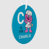 Gonger | Persoonlijke naam met fotoversiering Ornament (voorkant)