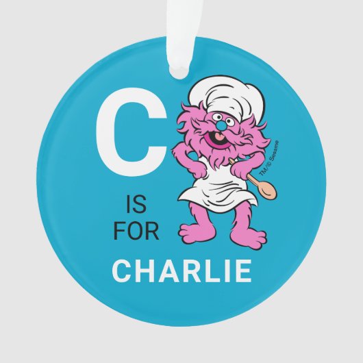 Gonger | Persoonlijke naam met fotoversiering Ornament (voorkant)