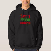 Gongoozler Funny Pajama Kerstmis Hoodie (Voorkant)
