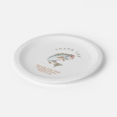 Gongvisserij Papieren Bordje (Gekanteld)