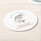 Gongvisserij Ronde Kartonnen Onderzetter (Gebogen)