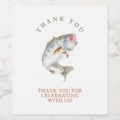 Gongvisserij Wijn Etiket (Enkel label)