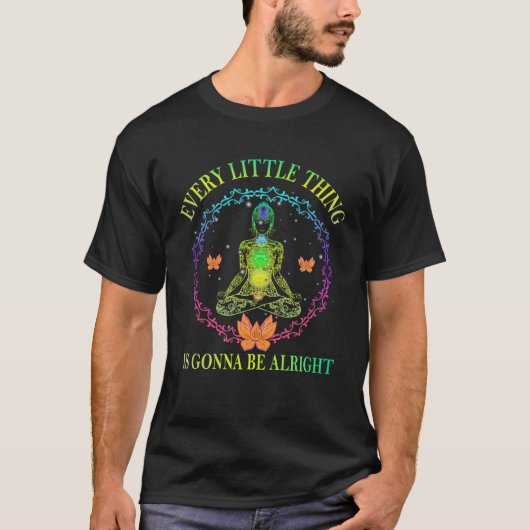 Gonna Be Alright Yoga Peace Summer Namaste T-shirt (Voorkant)