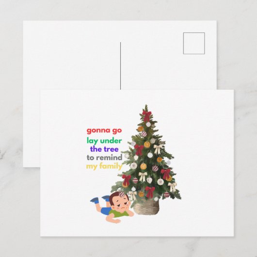 Gonna Go Lay Under The Tree to Remind My Family Briefkaart (Voorkant / Achterkant)