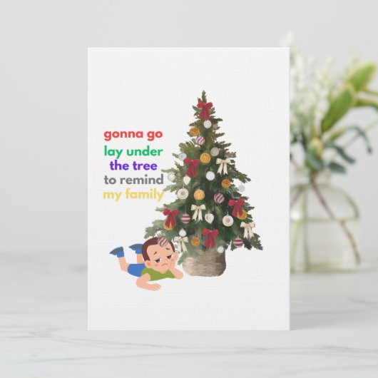 Gonna Go Lay Under The Tree to Remind My Family Kaart (Staand voorkant)