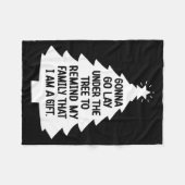 Gonna Go Lay Under The Tree To Remind My Family Th Fleece Deken (Voorkant (Horizontaal))