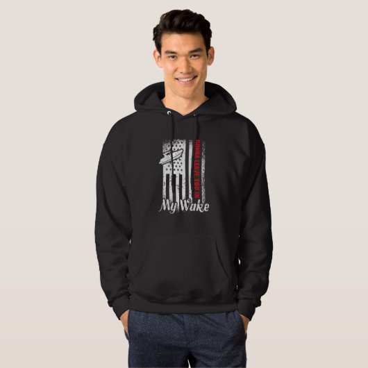Gonna Leave You In My Wake Drag Boat Racing Hoodie (Voorkant volledig)