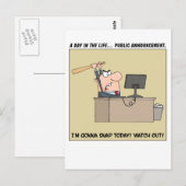 Gonna Snap (Angry Worker) Briefkaart (Voorkant / Achterkant)