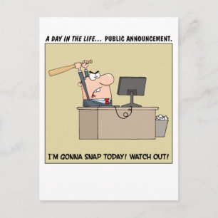 Gonna Snap (Angry Worker) Briefkaart