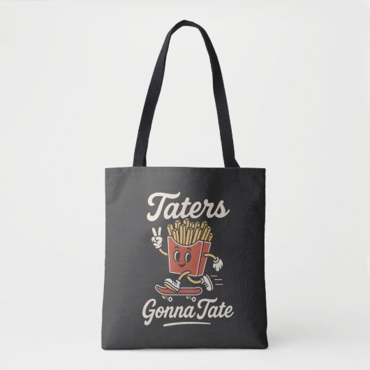 Gonna Tate Met Friet Grappige Aardappel Pun GrapT- Tote Bag (Voorkant)