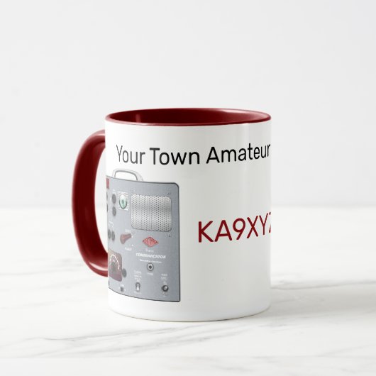 Gonset Communicator Transceiver Ham Radio Mok (Voorkant links)