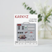 Gonset Communicator Transceiver Ham Radio QSL Briefkaart (Staand voorkant)