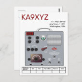 Gonset Communicator Transceiver Ham Radio QSL Briefkaart (Voorkant / Achterkant)