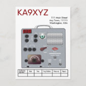 Gonset Communicator Transceiver Ham Radio QSL Briefkaart (Voorkant)