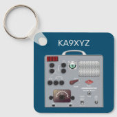 Gonset Communicator Transceiver Ham Radio Sleutelhanger (Voorkant)