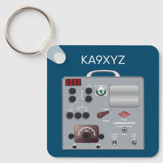 Gonset Communicator Transceiver Ham Radio Sleutelhanger (Voorkant)