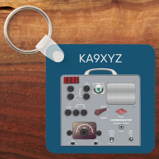 Gonset Communicator Transceiver Ham Radio Sleutelhanger (Voorkant)