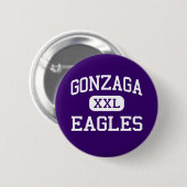 Gonzaga - Eagles - College - Washington Ronde Button 5,7 Cm (Voorkant /achterkant)