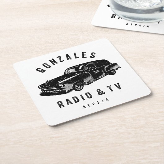 Gonzales Radio & TV Paper Onderzetter (Schuin)