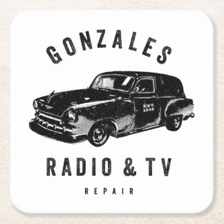 Gonzales Radio & TV Paper Onderzetter