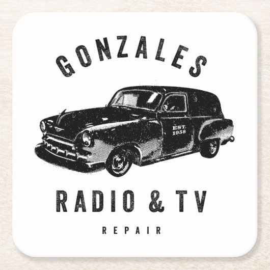 Gonzales Radio & TV Paper Onderzetter (Voorkant)