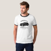 Gonzales Radio & TV Reparatie Mannen Ringer T-shir T-shirt (Voorkant volledig)