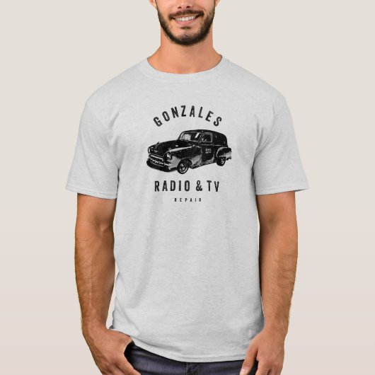 Gonzales Radio & TV Reparatie T-shirt (Voorkant)