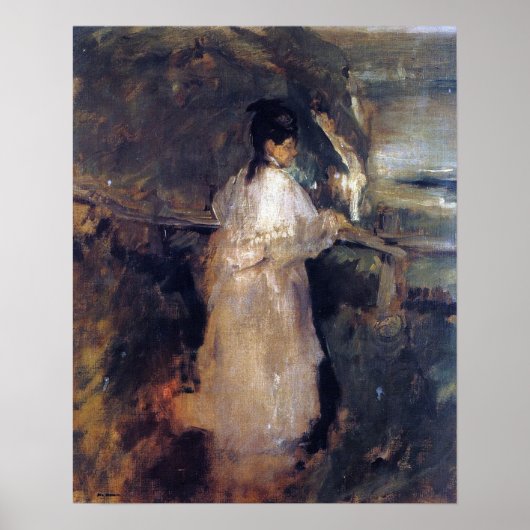 Gonzalès - Vrouw op de Klif Poster (Voorkant)