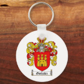 GONZALEZ FAMILIE CREST - GONZALEZ KAT VAN WAPENS SLEUTELHANGER (Voorkant)