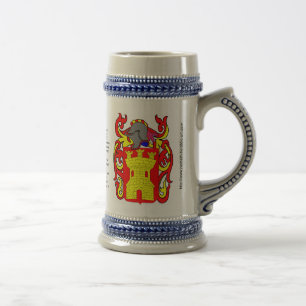 Gonzalez Family Crest Stein Bierpul