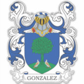 Gonzalez Family Crest Sticker (Voorkant)