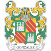 Gonzalez Family Crest Sticker (Voorkant)