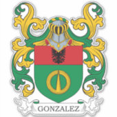 Gonzalez Family Crest Sticker (Voorkant)