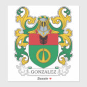 Gonzalez Family Crest Sticker (Vel)