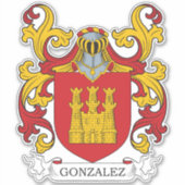 Gonzalez Family Crest Sticker (Voorkant)