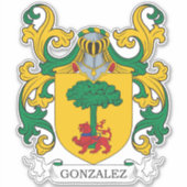 Gonzalez Family Crest Sticker (Voorkant)