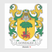 Gonzalez Family Crest Sticker (Vel)