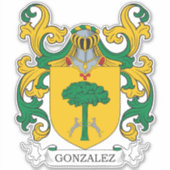 Gonzalez Family Crest Sticker (Voorkant)