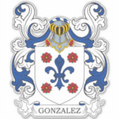 Gonzalez Family Crest Sticker (Voorkant)