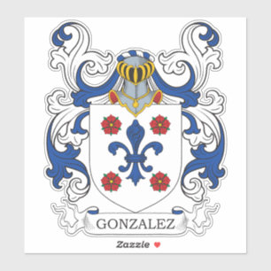 Gonzalez Family Crest Sticker