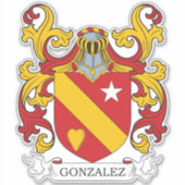 Gonzalez Family Crest Sticker (Voorkant)