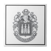 Gonzalez Family Crest Tegeltje (Voorkant)