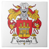 Gonzalez Family Crest Tegeltje (Voorkant)