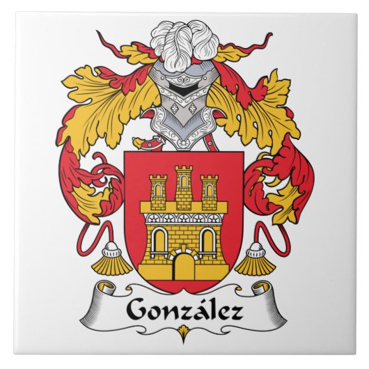 Gonzalez Family Crest Tegeltje (Voorkant)