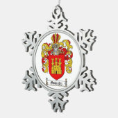  Gonzalez Family Crest Tin Sneeuwvlok Ornament (Rechts)