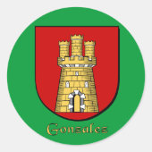 Gonzalez Family Shield Stickers (Voorkant)