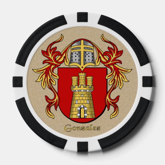 Gonzalez Heraldic Arms Poker Chips (Voorkant)